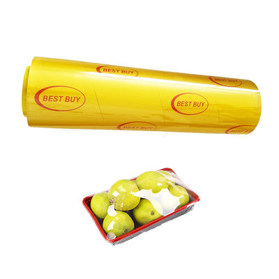 品質  Anti Tarnishing Food Moisture Proof Cling Film Transparent PVC Sticky Stretch Cling Film 工場