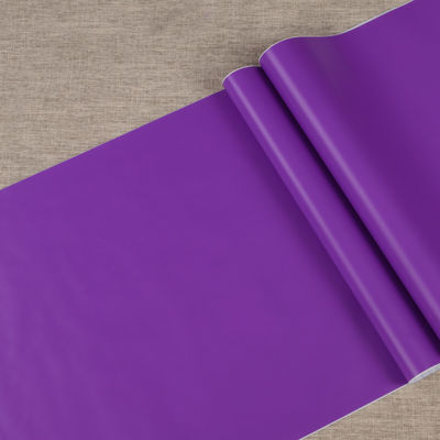 品質  Jinyi 5553 Handcraft Waterproof Purple Wall Furniture Gift Book Cover Solid Simple Home Decor PVC Material Sticker 工場